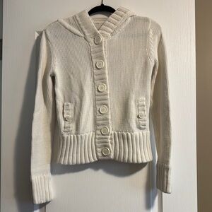Ricki’s Women's Cream Sweater with Hood